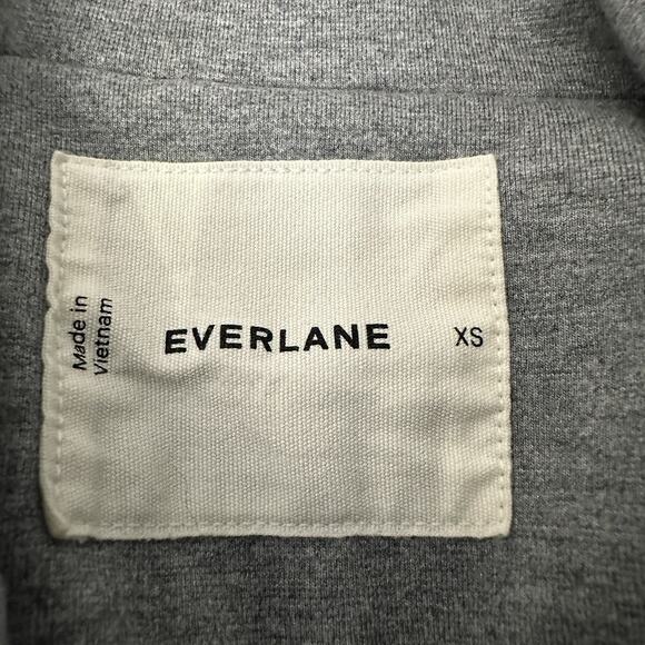 Everlane Women's Blazer XS Gray Organic Cotton Knit Stretch Slim Fit Career - Picture 8 of 14